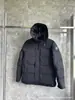 Jaqueta de Penas de Ganso Grande Putian Elegante 17 com Capuz Etiqueta Vermelha e Preta Estilo Igual para Homens e Mulheres Jaqueta de Penas Espessa Resistente ao Frio Tendência