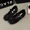 Zapatos de Salón Bajos de Tacón Grueso Estilo Francés Gris Retro Más Vendidos para Mujer Otoño 2026 Nuevo Estilo Zapatos Mary Jane de Suela Gruesa de Gama Alta