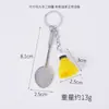 Mini Pingente de Badminton, Chaveiro/Chaveiro em Liga Metálica com Mini Raquete de Badminton, Ideal para Presentear
