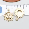 Pingente Misto de Liga de Ouro 100K Série Estrela Sol Lua Pingente Acessórios para Pulseira Colar DIY