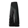 26 Novas Calças Casuais Femininas para Exterior à Prova de Vento, Impermeáveis, Respiráveis, Calças Cargo para Montanhismo, Largas, Abertura da Perna Ajustável, Calças Paraquedas Masculinas