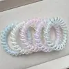 Elástico de Cabelo Cordão de Telefone de Verão Dopamina Simples Versátil Corda para Rabo de Cavalo Alta Elasticidade Faixa de Cabelo Elástico de Cabelo