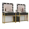 Mesa de maquiagem profissional com luzes para estúdios fotográficos, lojas de noivas, salões de beleza e estúdios de treinamento
