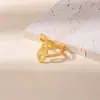 Anillo Abierto Minimalista de Acero Inoxidable con un Diseño Único y Sofisticado, Joyería de Pareja Moderna y Genial
