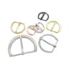 Fivela Ajustável Meio Círculo de Liga Galvanizada Fivela de Sapato Acessórios de Ferragem para Bolsa Fivela Decorativa D-Ring Acessórios para Bolsa Fivela Ajustável