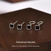 Trevo ear studs feminino S999 prata nicho design sentido fresco doce orelha gancho orelha piercing não há necessidade de escolher a orelha ao dormir