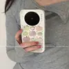 Adecuado para funda de teléfono móvil Apple Vivox300Pro con cobertura total de bordes, Vovo de dibujos animados para mujer, Moda de alta gama, Patrón de cuadros colorido