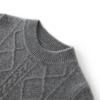 Suéter de cachemira grueso para niños de otoño e invierno, suéter cálido de cuello redondo para hombres y mujeres, suéter de cachemira para niños medianos y grandes de color sólido, suéter de cachemira para niños grandes al por mayor