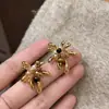 Pendientes de Diamante Brillante Rojo Encore de Año Nuevo, Pendientes Elegantes para Mujer de Diamante Brillante de Alta Calidad con Esmalte Goteo de Aceite