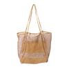 Suministro Directo de Fábrica Bolsa de Playa Bolsa de Malla Bolso de Mano de un Solo Hombro para Niña Bolsa de Playa de Malla Portátil para Lavar Ropa de Natación
