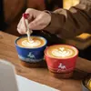 Juego de Tazas de Café de Nueve Colores de Ciervo para Desayuno y Té de la Tarde, Juego de Tazas para Pareja como Regalo para Eventos Corporativos, Productos Culturales y Creativos de la Ciudad Prohibida