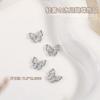 Glacier Gravel Butterfly Nail Art Jóias Internet Popular Super Flash High-grade Light Luxo Tridimensional Diamante Decoração de Unhas