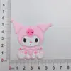 Nuevo Parche de Pegamento Suave de PVC de Kuromi DIY para Funda de Teléfono Móvil Pasador Taza de Agua Zapato Sombrero Joyería Pegatina para Refrigerador Flor de Zapato Accesorios