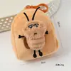 Linda Cartera Pequeña Fuerte Bolsa de Auriculares Mini de Dibujos Animados Bolsa de Almacenamiento Llavero Colgante para Mochila Muñeco de Peluche Regalo
