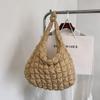 518569 Corea del Sur nueva bolsa nube plisada versátil moda hombro portátil bolsa dumpling gran capacidad plumón algodón axila