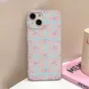 Funda de teléfono mate a cuadros con lazo en toda la pantalla para iPhone 17 Pro Max y Apple 16 Pro con agujeros grandes