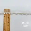 Fabricante Atacadista de Acabamento de Renda com Pérolas em Estoque: Acabamento de Renda com Corrente de Miçangas Simples Faceado Feito à Mão com Acessórios para Punhos de Roupa