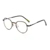 Gafas planas poligonales artísticas y minimalistas de estilo coreano, ligeras y cómodas, adecuadas para el uso diario, y con funciones de bloqueo de luz azul.. Modelo: WM86211