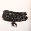 Sándalo Morado, Ébano Negro, Palosanto Negro, Cuentas de Oración Budista, Pulseras Coleccionables, Cuentas de Oración de Sándalo de 108 Cuentas al por Mayor, Pequeños Regalos, Fabricante