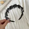 Goma para el pelo tipo scrunchie con estampado de leopardo y bloques de color estilo coreano para mujer, liga de malla para coleta baja de verano, accesorio para el pelo scrunchie de alta gama para niñas