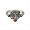 Anillo Retro de Plata Tailandesa Dios de la Fortuna Bestia Gourmet Sur rojo Anillo de apertura antiguo para mujer pulsera de ágata roja de personalidad