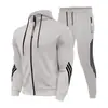 Novo conjunto esportivo casual masculino para primavera e outono, jaqueta masculina, conjunto moderno e estiloso estilo coreano