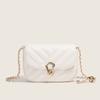 Bolsa Pequena para Mulheres 2026 Novo Modelo, Design de Nicho Bolsa Pequena com Corrente Acolchoada de Bola Dourada, Bolsa Transversal Estilo Chanel para Mulheres
