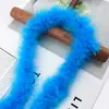 Tira de plumas planas de color directo de fábrica Tira de lana de pavo materiales de decoración manualidades regalo de Navidad DIY