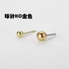 Alfiler para cuentas 4/5/6mm arete de frijol con argolla colgante Alfiler para arete color K blanco accesorios para alfiler de arete de bola accesorios para aretes diy