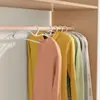 Cabide de pescoço curto, cabide economizador de espaço para uso doméstico, antiderrapante, cabide sem marca, multifuncional, de ombro largo, adequado para roupas molhadas e secas