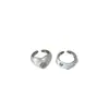 Anillo de Corazón con Esmalte Goteante Estilo Mismo que el Blogger Coreano Diseño Blanco Perlado Negro Zirconia Linda Incrustada Anillo para Dedo Índice