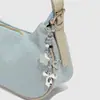 Exquisita Cadena de Garra de Pedrería Versátil de Lujo Ligero Perla de Imitación Ccb Lazo Estrella Corazón Llavero DIY Colgante para Bolso