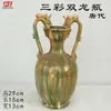 Vasijas de Cerámica Estilo Antiguo para Vino, Ollas, Jarras, Botellas de Fondo Puntiagudo, Tazones de Cerámica, Ollas de Cerámica de Colores con Patrón de Danza, Artículos Decorativos, Cerámica Negra Majiayao