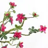 Cavalo Dourado Flor de Simulação Rododendro Flor Falsa Decorativa Galho Espumante Forma Macia Flor Decorativa Ensino Médio Casa Decorativa