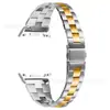 Adecuado para Samsung Watch8 Classic/Watch9 Banda de Acero de Tres Eslabones Ajustada Ultra Delgada