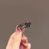 2024 Presilha de Cabelo Estilo Metal com Strass Super Brilhante Flor de Cristal Grampo Vazado Grampo Lateral para Franja Grampo Reto