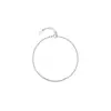 Plata de Ley 925 Geométrico Cuadrado Pequeño para Mujer Simple Nicho Lujo Accesible Estilo Ins Cool Pulsera Tobillera Envío Directo
