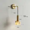 Lámpara de Pared de Terrazo Moderna Dorada Galvanizada Lámpara de Pared para Dormitorio Mesita de Noche Iluminación para Restaurante Pasillo Pasillo Balcón Producto Nuevo
