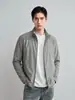 Chaqueta Deportiva Exterior Elástica con Cuello Alto, Otoño Ligera Resistente al Agua Casual de Negocios Delgada para Viajes