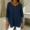 Novedades Primavera 2026 Amazon Aliexpress Moda Callejera Femenina Transfronteriza Top de Mezclilla con Cuello en V