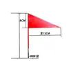 Bandeira de Atmosfera Dinâmica Bandeira de Marcação Bandeira de Telhado Bandeira Triangular Vermelha de Ferro Pode Girar Sem Perda de Tinta Bandeira Triangular Bandeira Média de Ferro