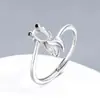 Anillo de plata de ley maciza S925 4x6mm con montura vacía para DIY de anillo de diamante estilo chino, nuevo estilo chino, simbolizando abundancia, anillo de pez dorado