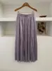 Saia Irregular de Verão 2026 Novo Estilo para Mulheres, Fashion, Versátil, Casual, Elegante, Saia Evasê de Cintura Alta Plissada