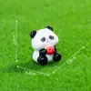 Miniaturas Fofas de Panda de Bambu para Micro-Paisagens, Acessórios DIY para Decoração de Jardim, Mini Enfeites