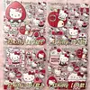 Casa Roja Hello Kitty Lindas Pegatinas Dibujos Animados Kitty KT Decoración DIY Material para Teléfono Móvil Pegatinas Impermeables ccd