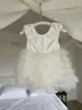 Vestido de Verão 2026 para Bebê Menina Novo Doce Tricô Gaze Vestido Princesa Gaze Conjunto de Duas Peças Estiloso Conjunto de Vestido para Bebê