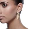Cao Shi brincos transfronteiriços atacado moda exagerada grande círculo zircão brincos feminino europeu e americano boate grande anel de orelha atacado