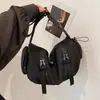 Bolsa de Ombro Transversal Grande Capacidade Estilo Workwear Retrô para Mulheres Verão 2026 Novo Estilo Personalizada Simples para Viagem