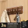 Gancho detrás de la puerta adhesivo fuerte sin perforación estante de almacenamiento para baño entrada puerta de entrada colgar ropa perchero almacenamiento invisible