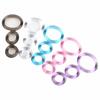 Anillo para el pene de goma suave transparente con triple restricción y bloqueo, anillo de tres eslabones, anillo bloqueador del prepucio, juguete sexual para adultos